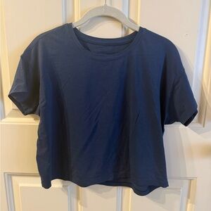 Lululemon Navy Cropped T-shirt